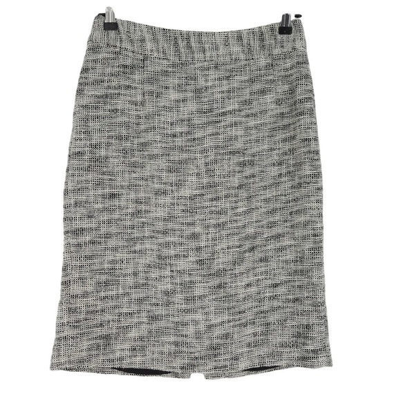 Banana Republic Dresses & Skirts - Banana Republic Straight Pencil Skirt Black Off White Tweed Lined Zip Career